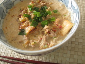 キムチ豆乳坦々麺