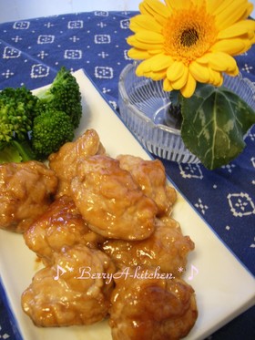 豚薄切り肉のふわっと照り焼き