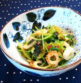 簡単小鉢☆三つ葉とちくわの梅ポン酢