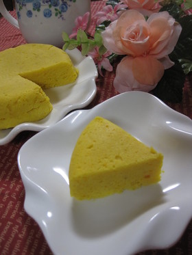 簡単！おからとかぼちゃのチーズケーキ♡