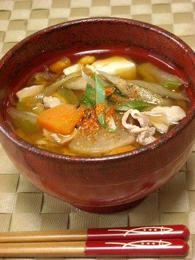 ひと手間!あっさり美味しい豚汁✿