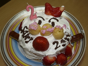 2歳の誕生日ケーキ