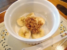 離乳食にバナナ納豆！