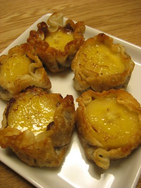 余った餃子の皮でデザート☆あんこバナナ