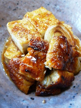 ウナギと豆腐の煮物