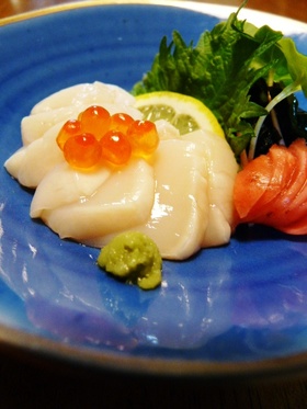 ほたてのレモン＆昆布〆
