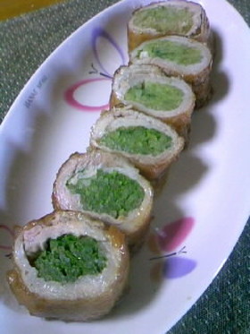 お弁当の簡単おかず♪豚肉のみず菜巻き