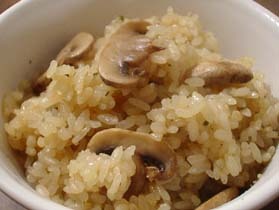 貧乏人のための松茸ごはん