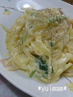 ☆牛乳で！！簡単カルボナーラ☆