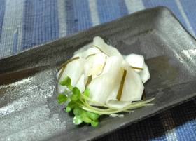 お酢だけで作るカブの浅漬け（マリネ）