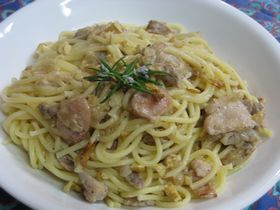 豚と牛乳のパスタ・ローズマリー風味
