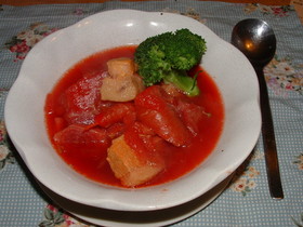 春色の赤いスープ☆有機野菜の簡単ボルシチ