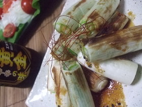 白ネギ　焼いただけ❁