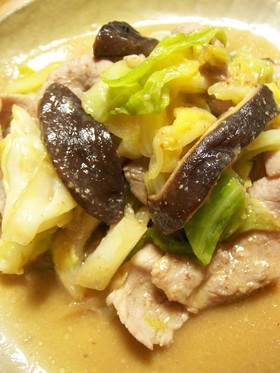 豚とキャベツの七味・甘味噌炒め☆