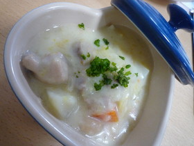 パパっと！冷蔵庫整理のチキンチャウダー
