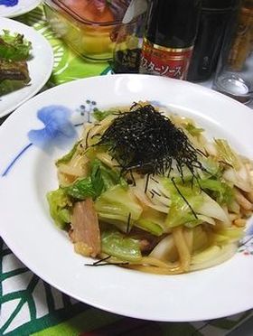 オイスターソース焼きうどん