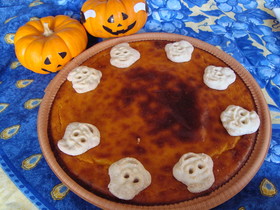 ハロウィン超簡単　パンプキンチーズケーキ