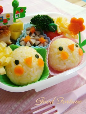 簡単キャラ弁☆ピヨちゃん弁当♪