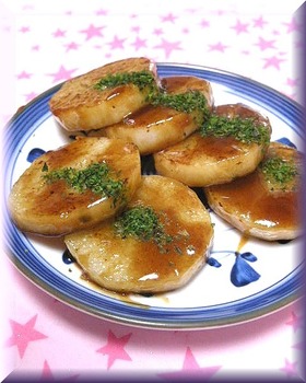 長いものソース焼き