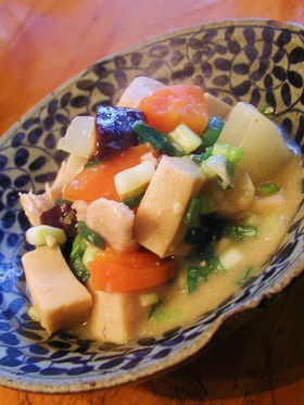 鶏と高野豆腐の煮物