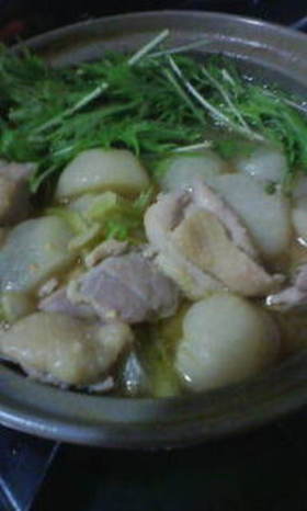 カブと鶏肉のみそシチュー