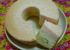ひなまつりの三色シフォンケーキ
