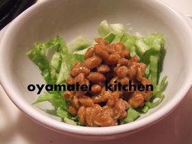 リバウンド防止！食前レタス納豆ダイエット