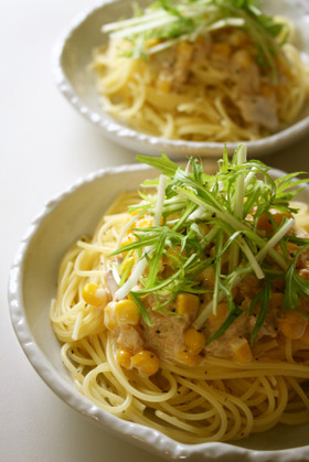 ツナコーンの混ぜるだけ✿和風パスタ