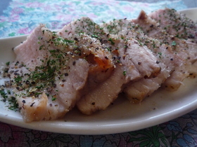 簡単☆豚バラ☆レモン風味の包み焼き