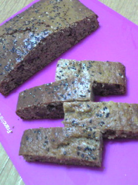 沖縄黒糖ときなこのスティックケーキ♪