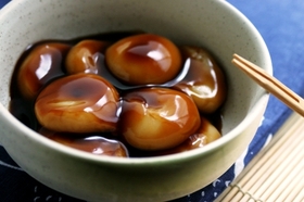 レンジで簡単みたらしだんご
