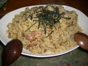 納豆チャーハン♪