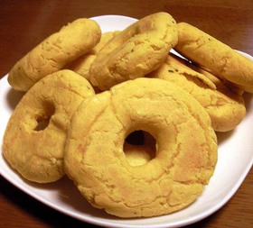 卵・小麦・乳製品・砂糖なし！焼ドーナツ風