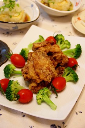 シンプルでジューシーな塩唐揚げ