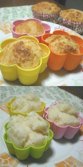 油不使用酒粕香るもち②マフィン★蒸しパン