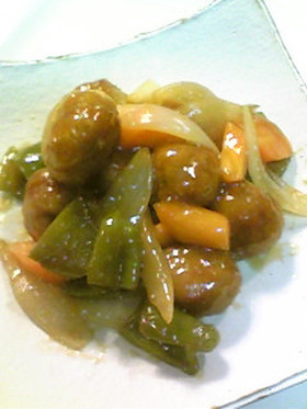 肉団子の酢豚風