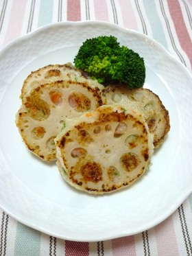 バター風味❤れんこんチーズもち