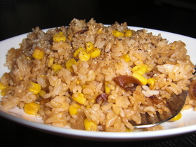 簡単すぎ♪大葉にんにく醤油でチャーハン