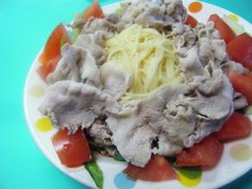 ポン酢でいただき♥豚しゃぶサラダパスタ