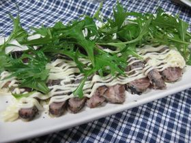 鰹のたたきのカルパッチョ