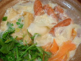 基本の一人豆乳鍋 ♥ 