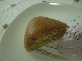 炊飯器ＨＭでノンオイル低カロバナナケーキ