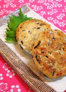 ＊牛蒡とひじきでヘルシーチキンバーグ＊