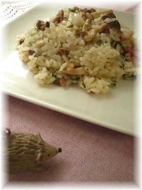 ✿きのこの洋風炊き込みご飯✿