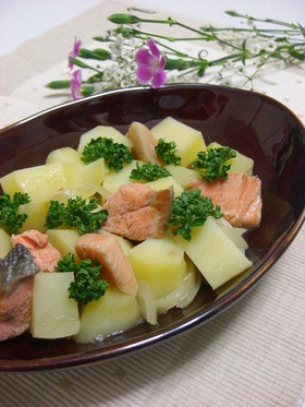 鮭じゃが＊塩バター風味＊