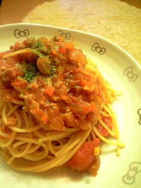 お肉少なめ玉葱いっぱいミートソース♬