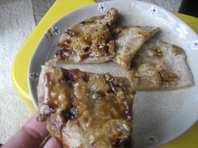 簡単！懐かしおやつ☆焼きだご（黒糖）