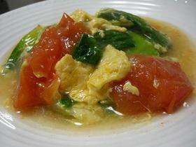 とろ～り☆トマトとチンゲン菜の卵あんかけ