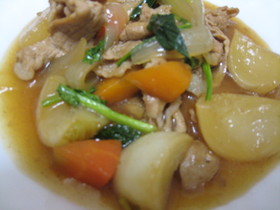 かぶと豚肉の炒め煮☆