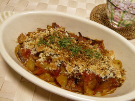 ☆アンチョビ香る♪　野菜のパン粉焼き☆